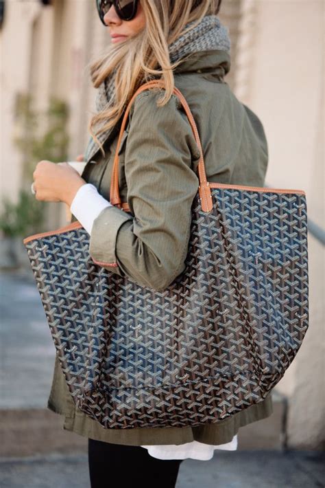 army green goyard bag